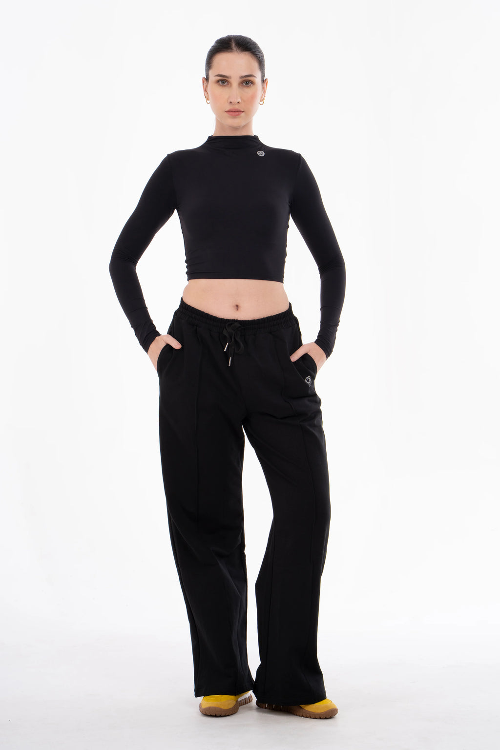 Nova Active Cotton Pants | Black