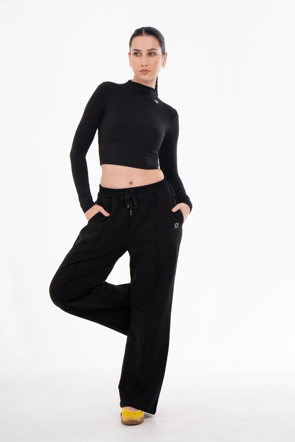 Nova Active Cotton Pants | Black
