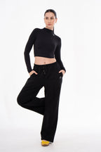 Nova Active Cotton Pants | Black
