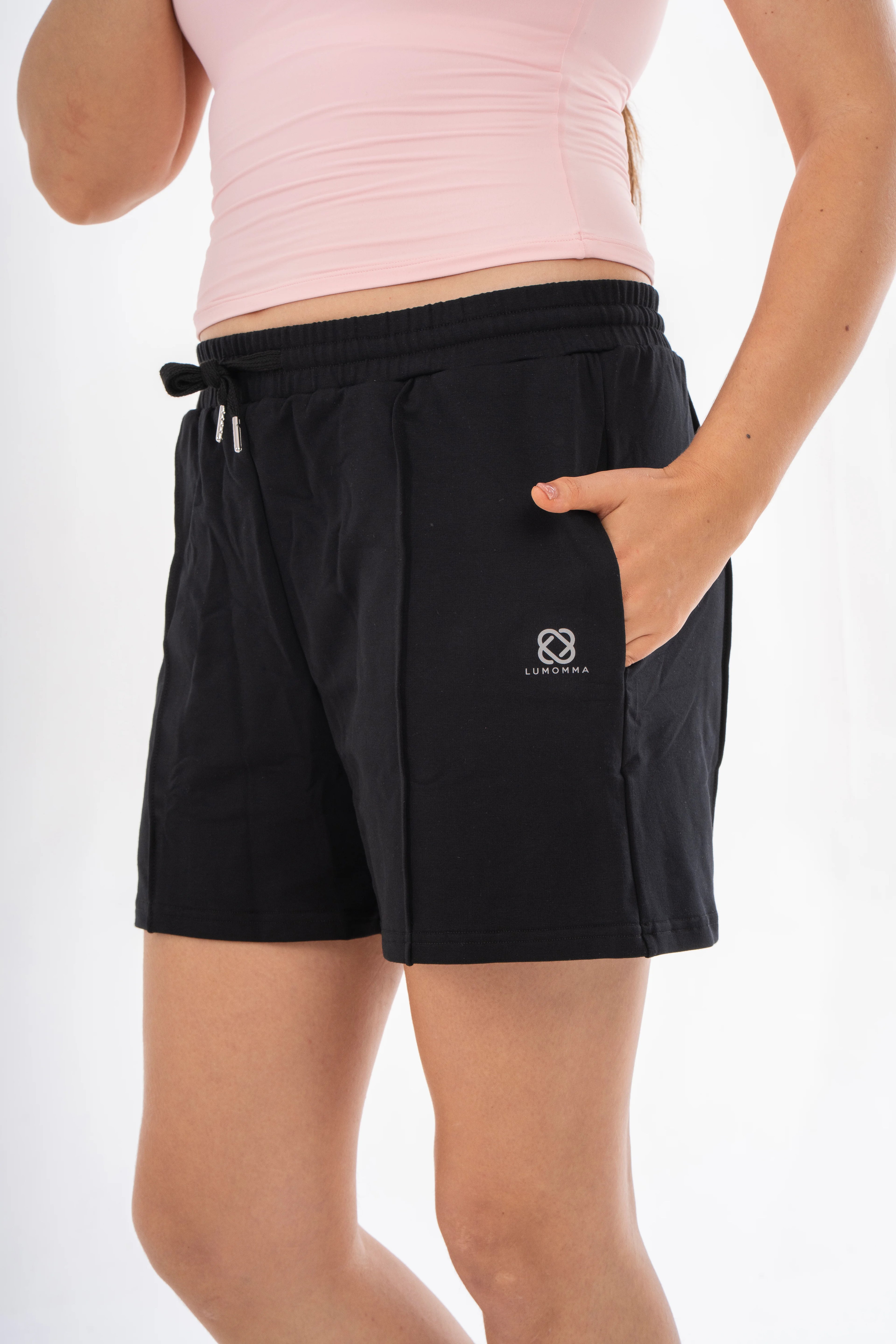 Glide Active Cotton Shorts | Black