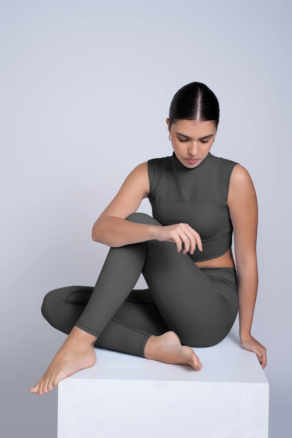Chisel  Tank Top | With Support | Onyx Grey