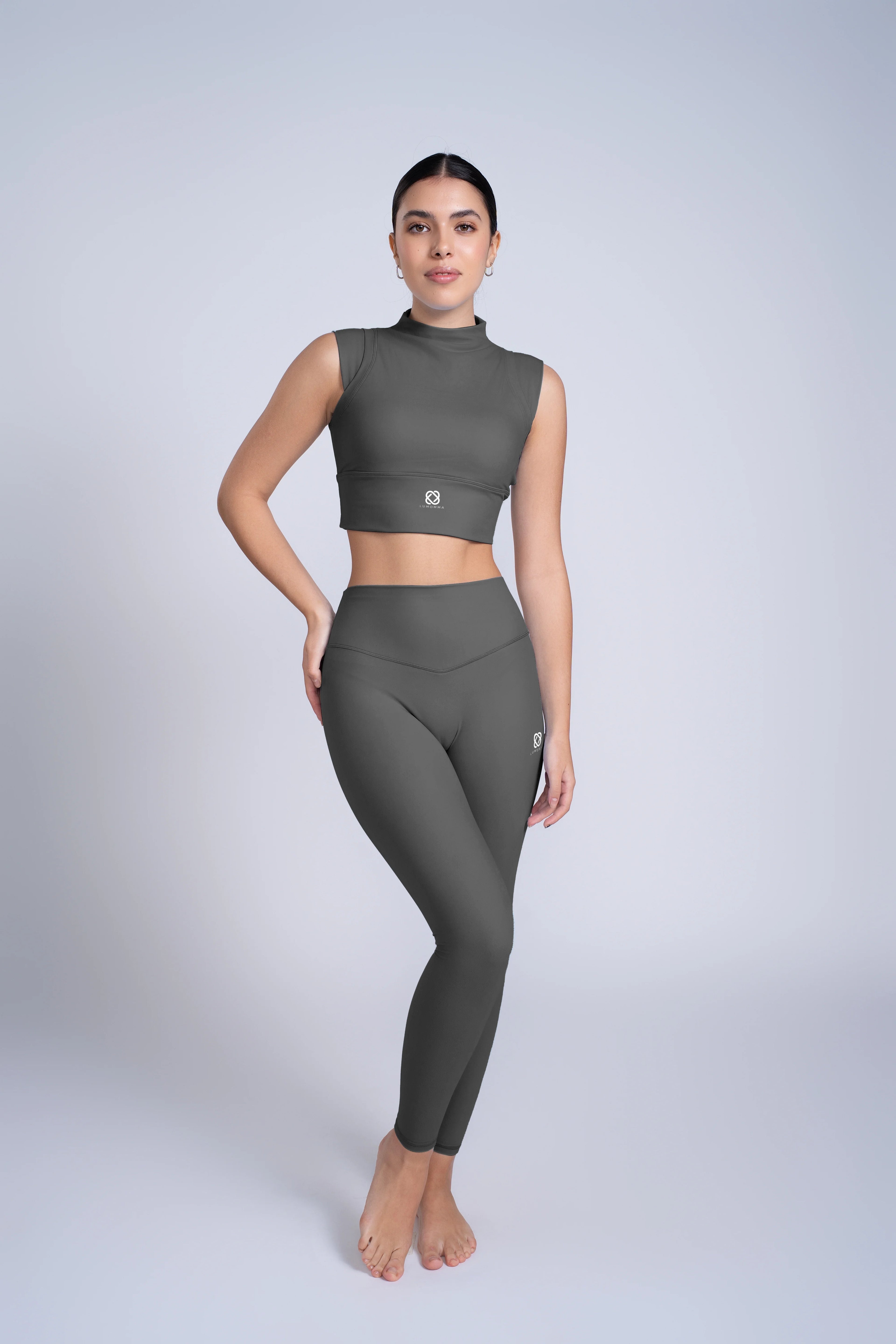 Chisel  Tank Top | With Support | Onyx Grey