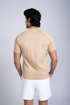 Motion Drop Tee  | Sand Brown