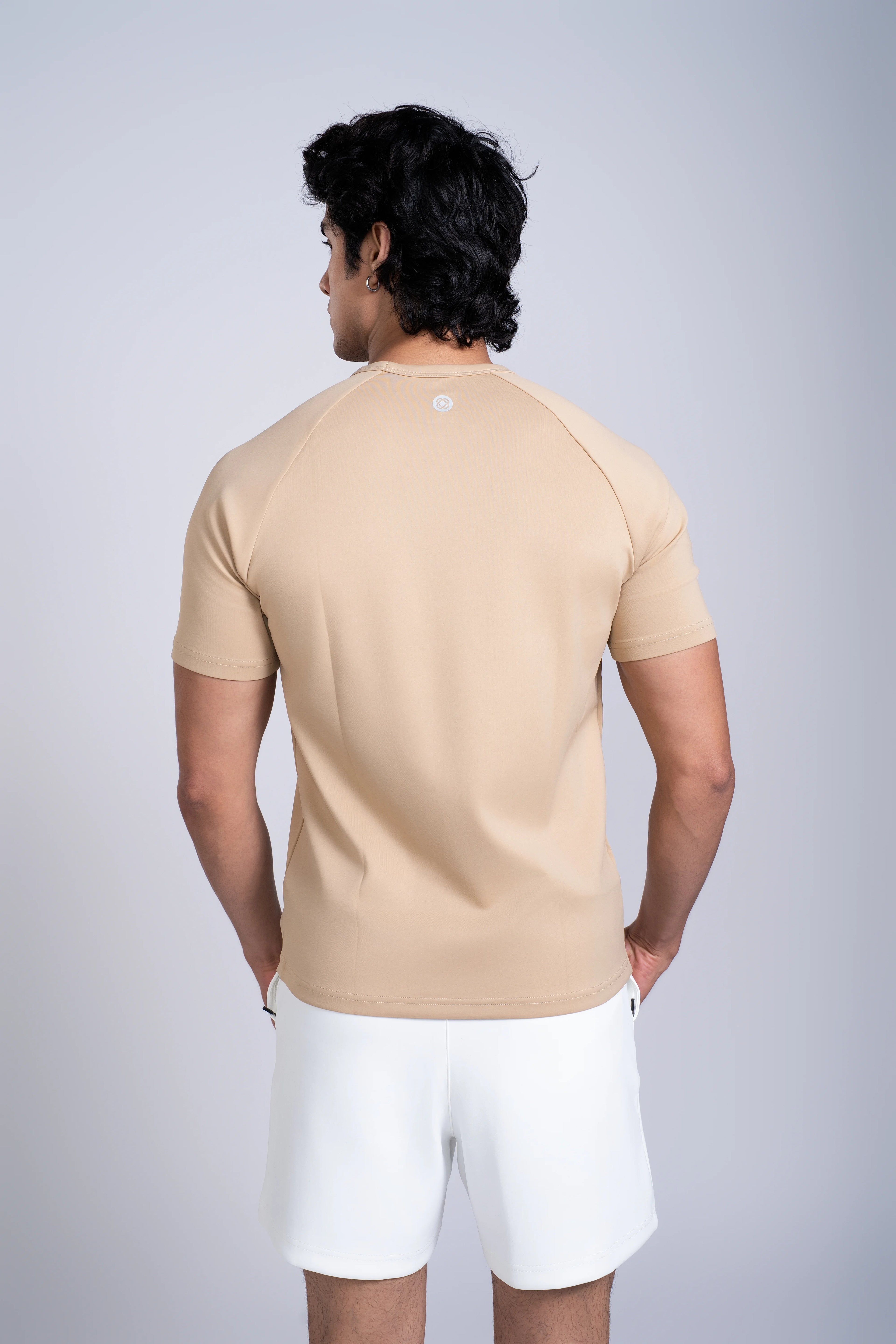 Motion Drop Tee  | Sand Brown