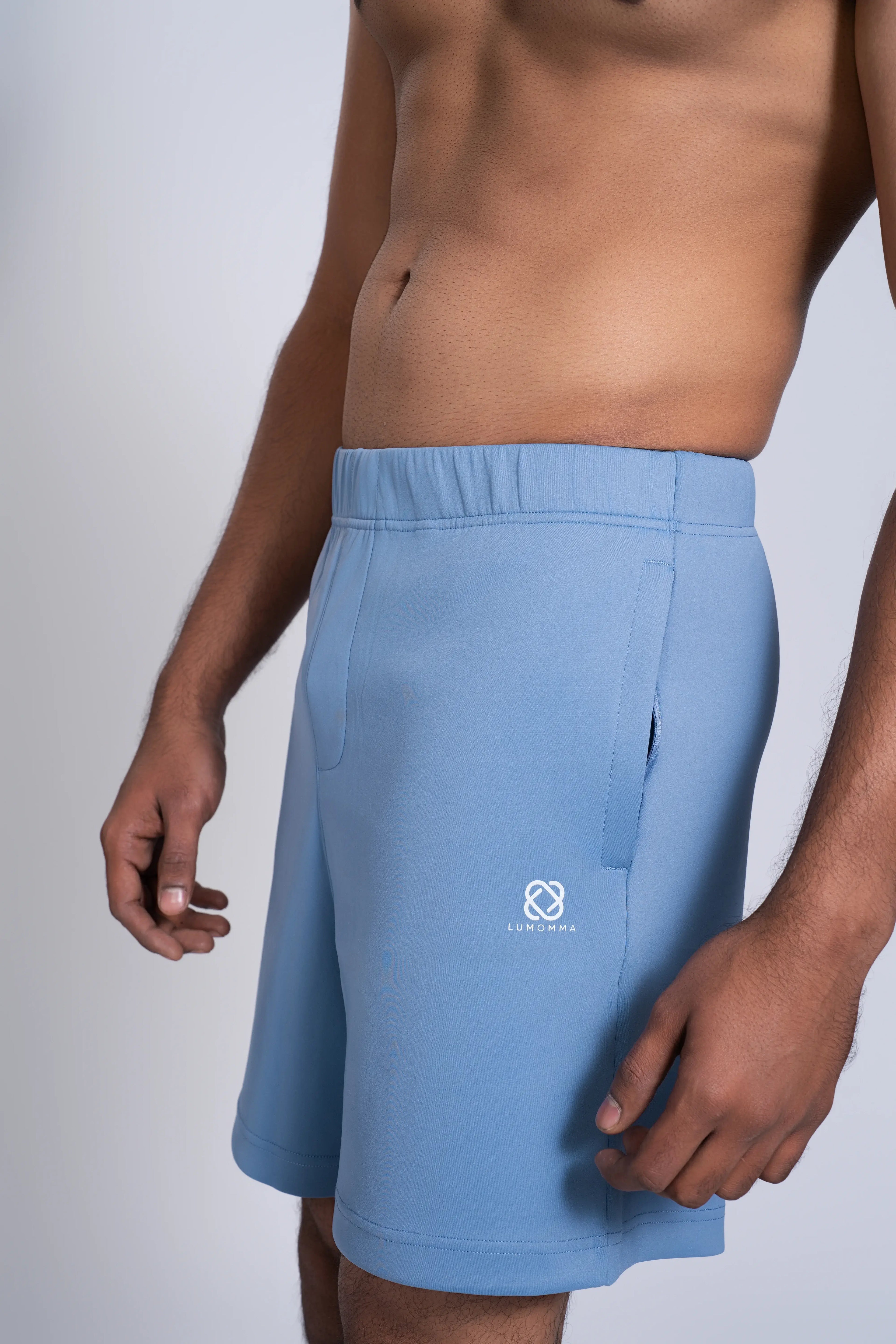 E`lan Flex Shorts | Smoke Blue