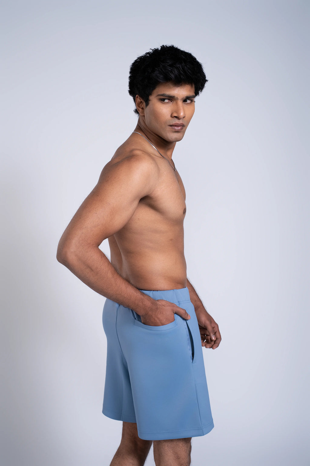 E`lan Flex Shorts | Smoke Blue