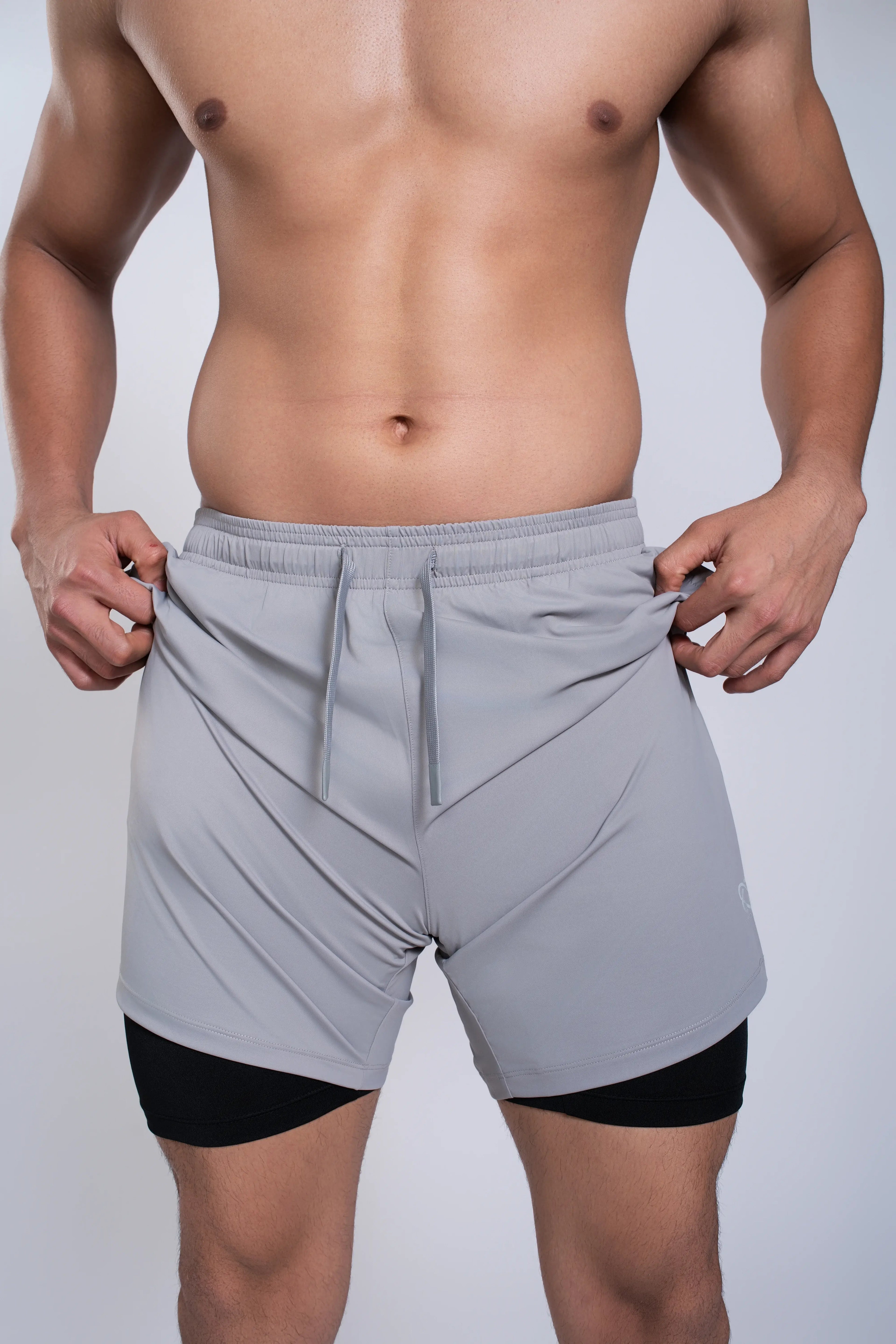 Hybrid 2Layer Shorts | Metal Grey