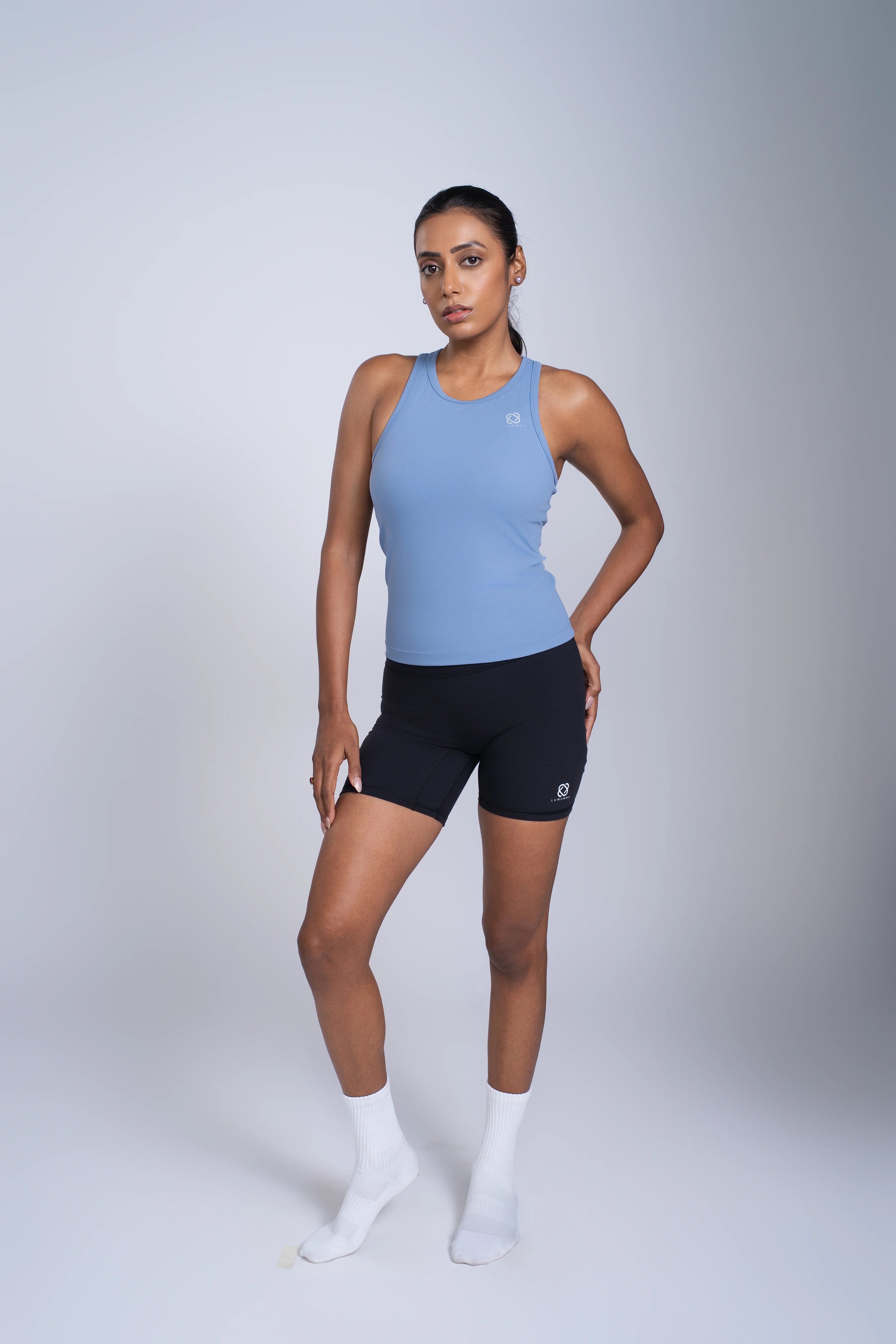 Muse Tank Tee | Oxford Blue