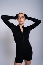 Wave Performance Jumpsuit  | SwimWear | With Support | Black