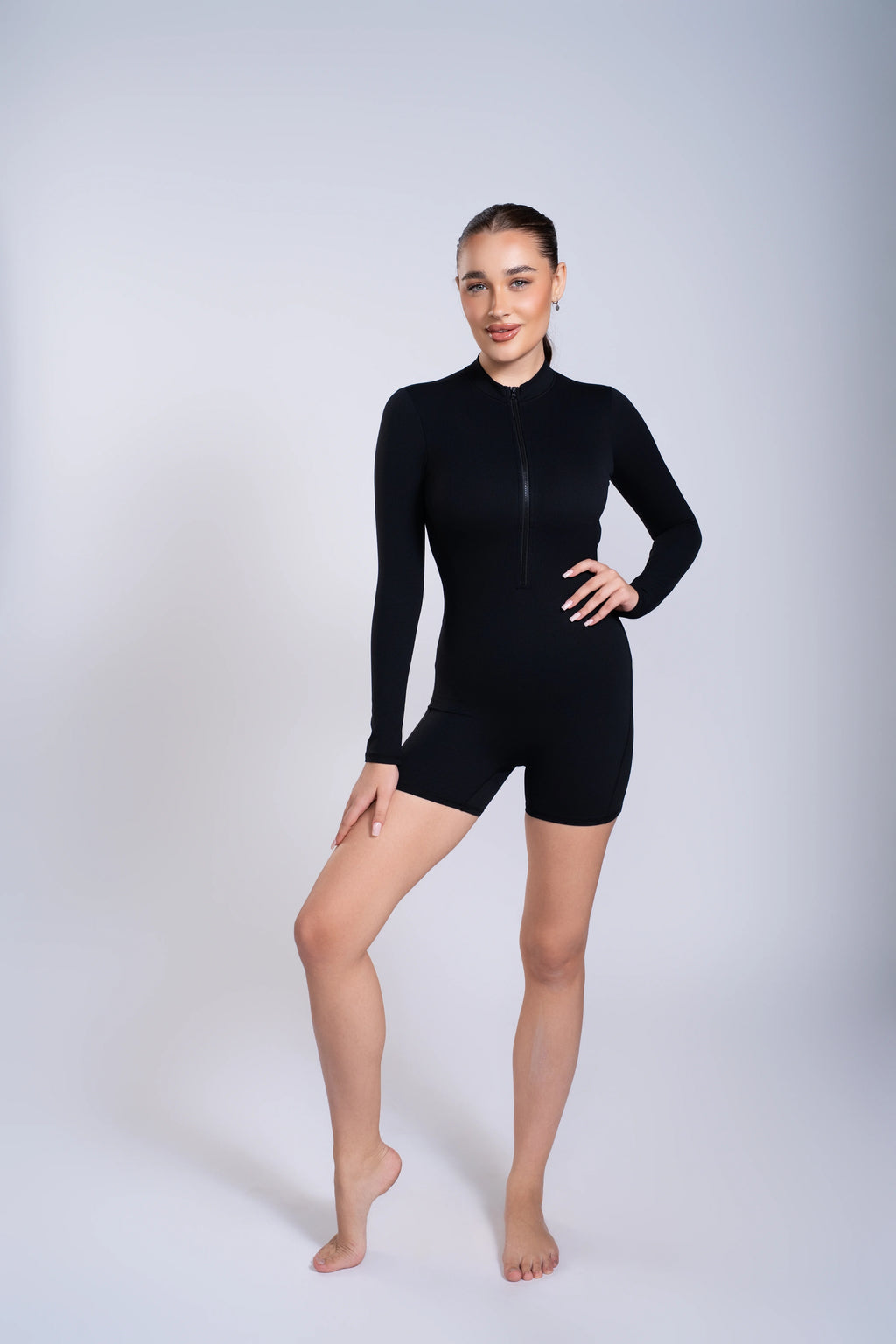 Wave Performance Jumpsuit  | SwimWear | With Support | Black