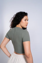 ZenFit Tee | Olive Green